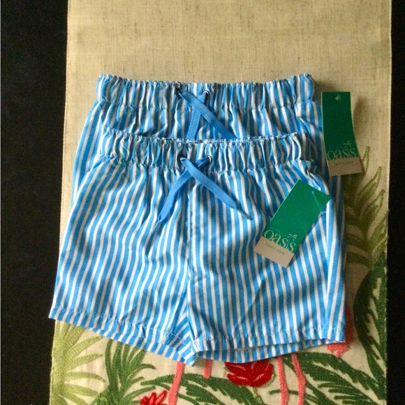 🆕 Striped Baby Boy Swim Shorts Trunks 🐬🏝💙 - Picture 1 of 3